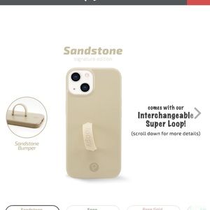 Loopy IPhone 13 case- sandstone